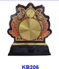 KB206 customized shield memento with CO2 laser engraving for guest honor at Burla university